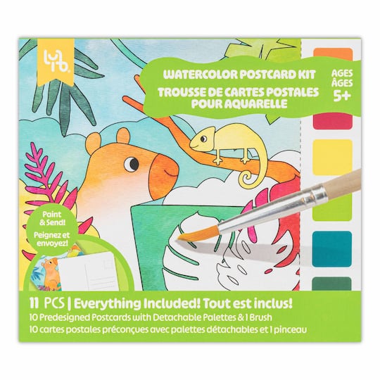 Little Yellow Bicycle® Jungle Watercolor Postcard Kit